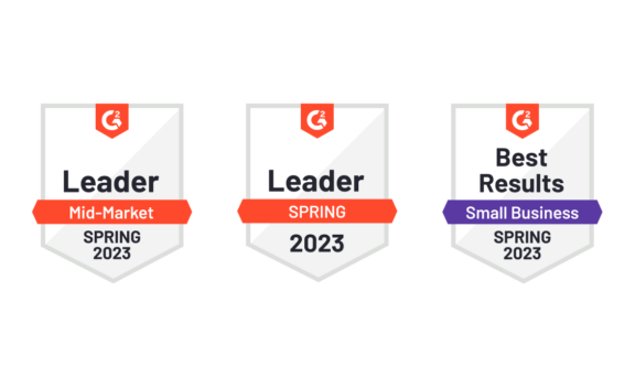 3 G2 badges awarded to Klaviyo for Spring 2023