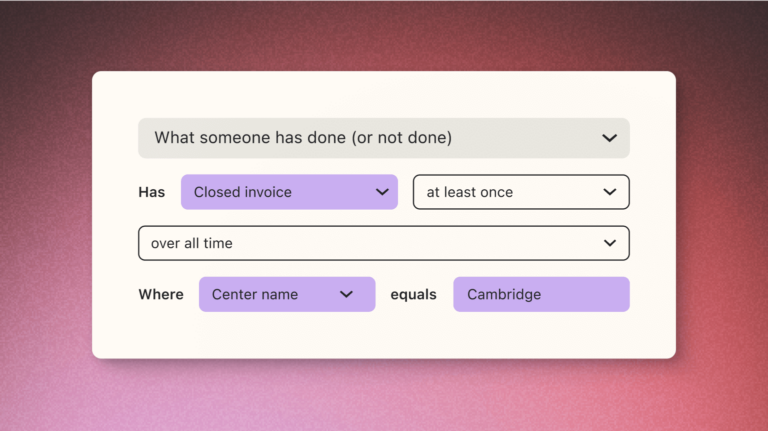 product snippet showing the segmentation tool targeting customers at a specific location